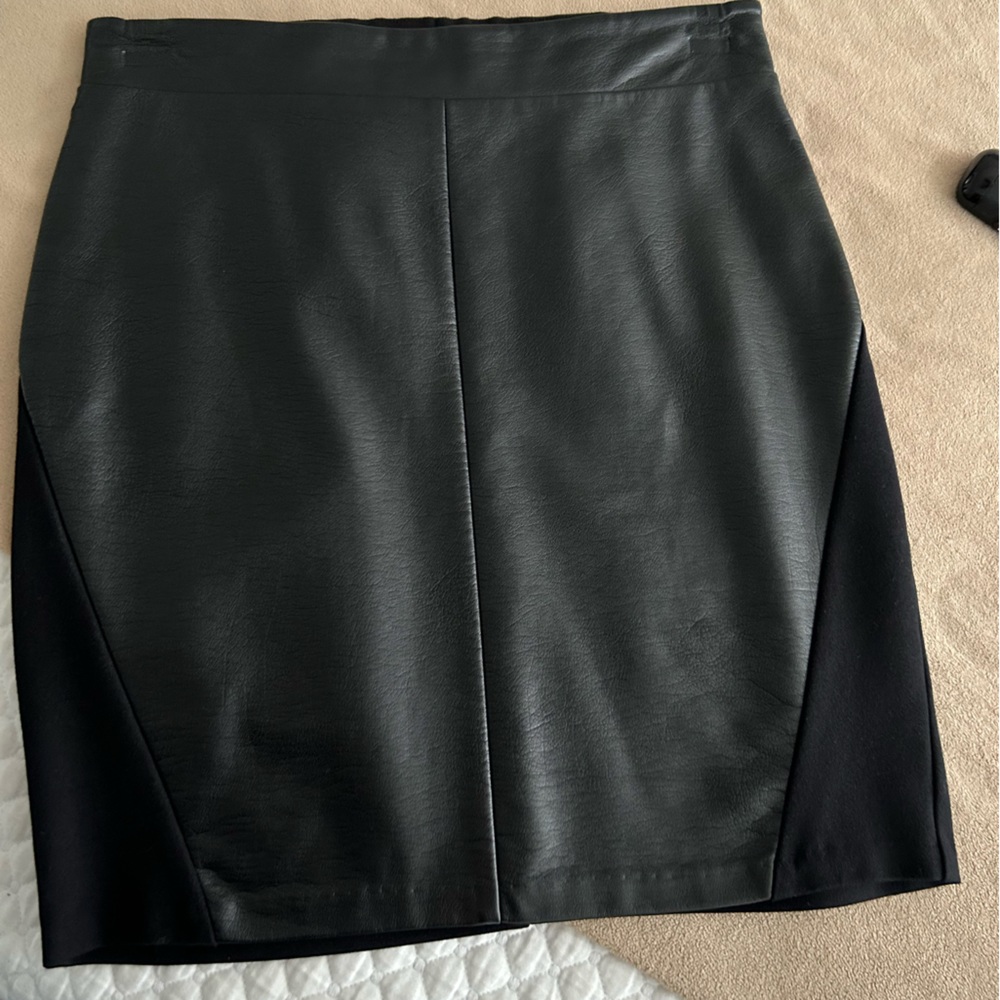 Fake leather skirt. INC. size 6